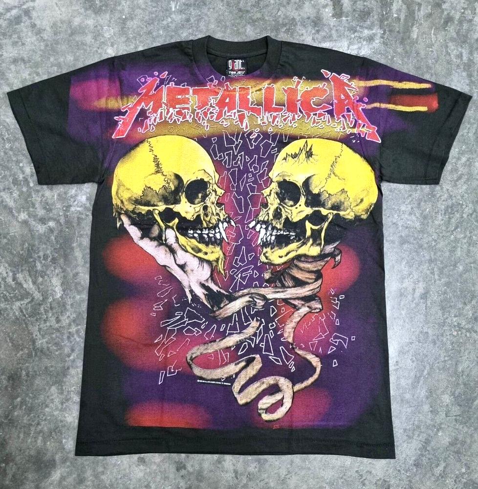 

Винтажная футболка унисекс с принтом Metallica Pushhead 1995 Rock Reprint Giant