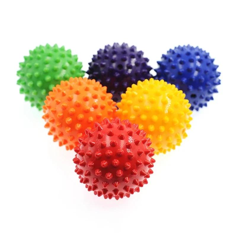 7/9cm Fitness Physiotherapy PVC Ball Hard Spiked Massage Ball Relieve Plantar Fasciitis Portable Equipment Body Building Sports