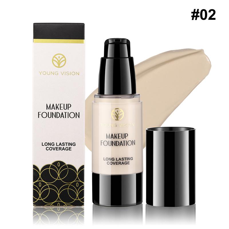 Fondotinta liquido Press Matte Control Oil Waterproof Non facile da rimuovere il trucco Fondotinta correttore perfetto