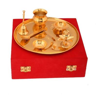 Goldener Metall Kumkum Halter/Kumkum Dose zum Verschenken, für Pooja, Thali, Mandir, Zuhause, Tempel, zum Verschenken