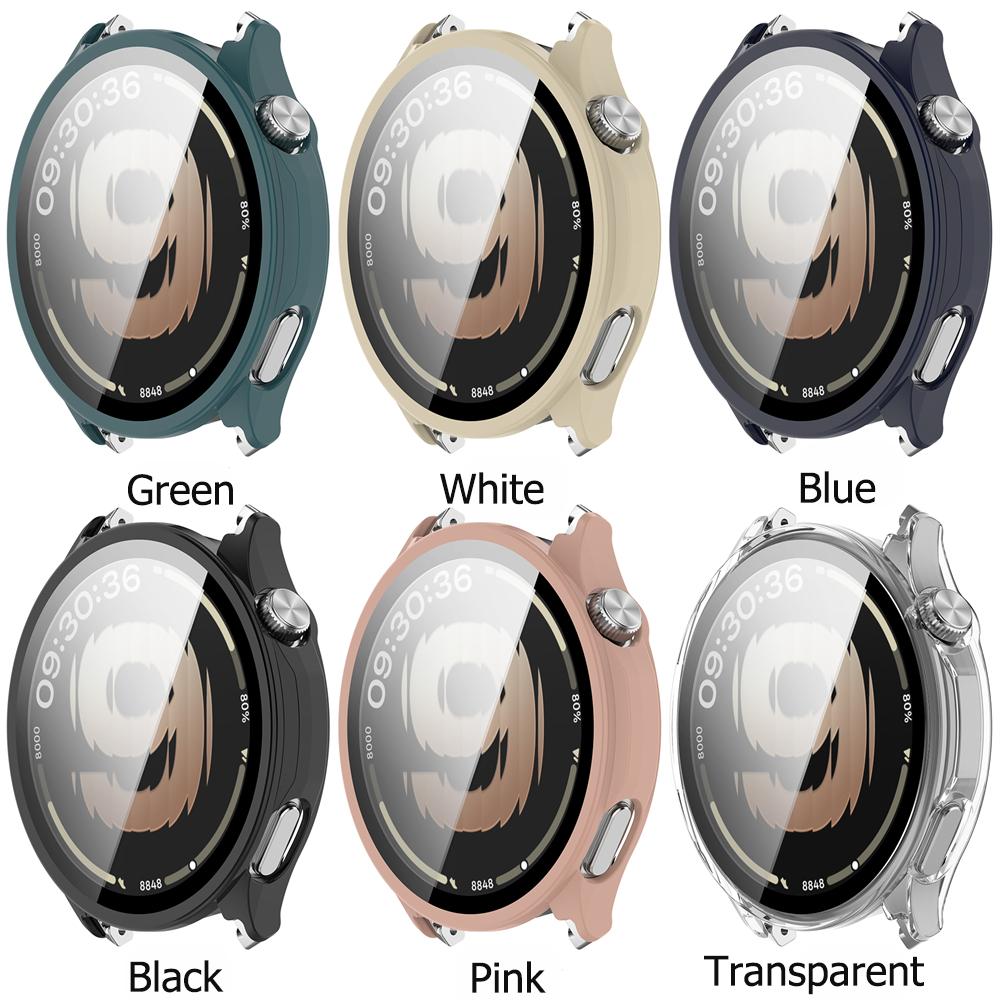 PC Case For OnePlus Watch Lite /OPPO Watch S Smart watch Case Protective Hard Cover Bumper tempered Glass Film Protector Shell