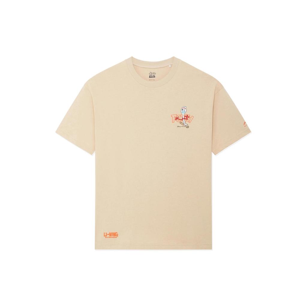Li Ning x Disney T Shirt Unisex Milk Umber AHSS617-1