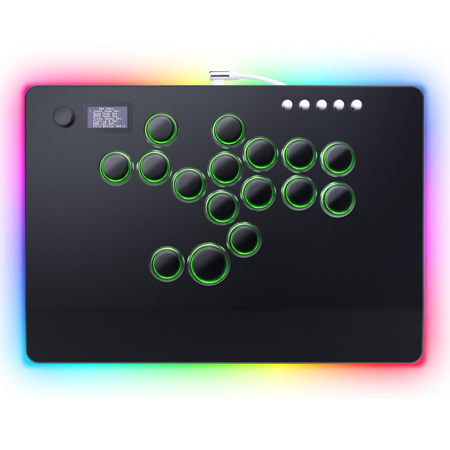 

Guilekeys Leverless Akekon Leverless Controller top model x Innovative Akekon leverless Aluminum alloy casing Equipped with RGB atmosphere light Quiet