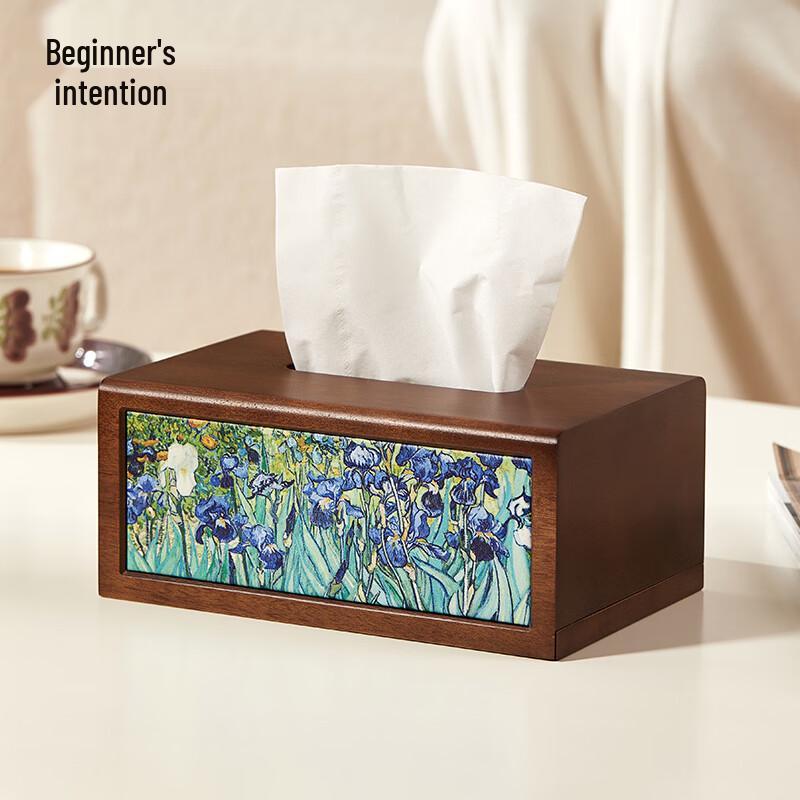 Solid Wood Walnut Tissue Box