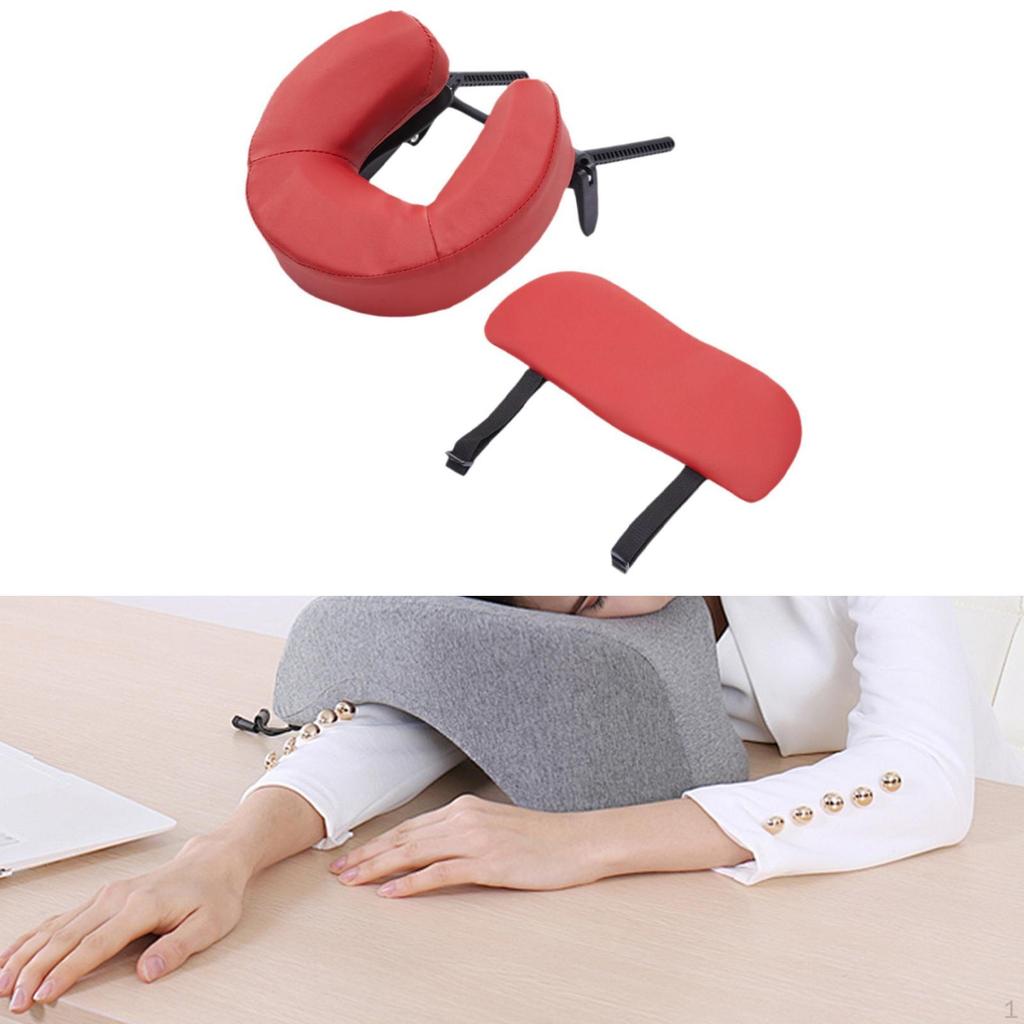 Face Cradle and Cushion Adjustable Headrest Support Bracket for Home