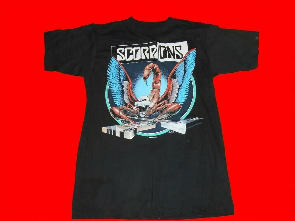 New Vtg Rare 1990 Scorpions Crazy World Tour 90-91 T Shirt Size X-2Xl Reprint