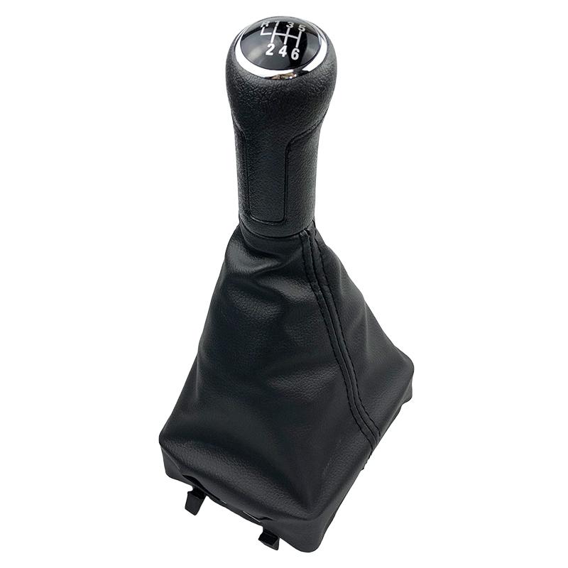 5/6 Speed Car Gear Shift Knob With Gaitor Boot Cover For Volkswagen VW Polo 9N 9N2 2002 2003 2004 2005 2006 2007 2008 2009