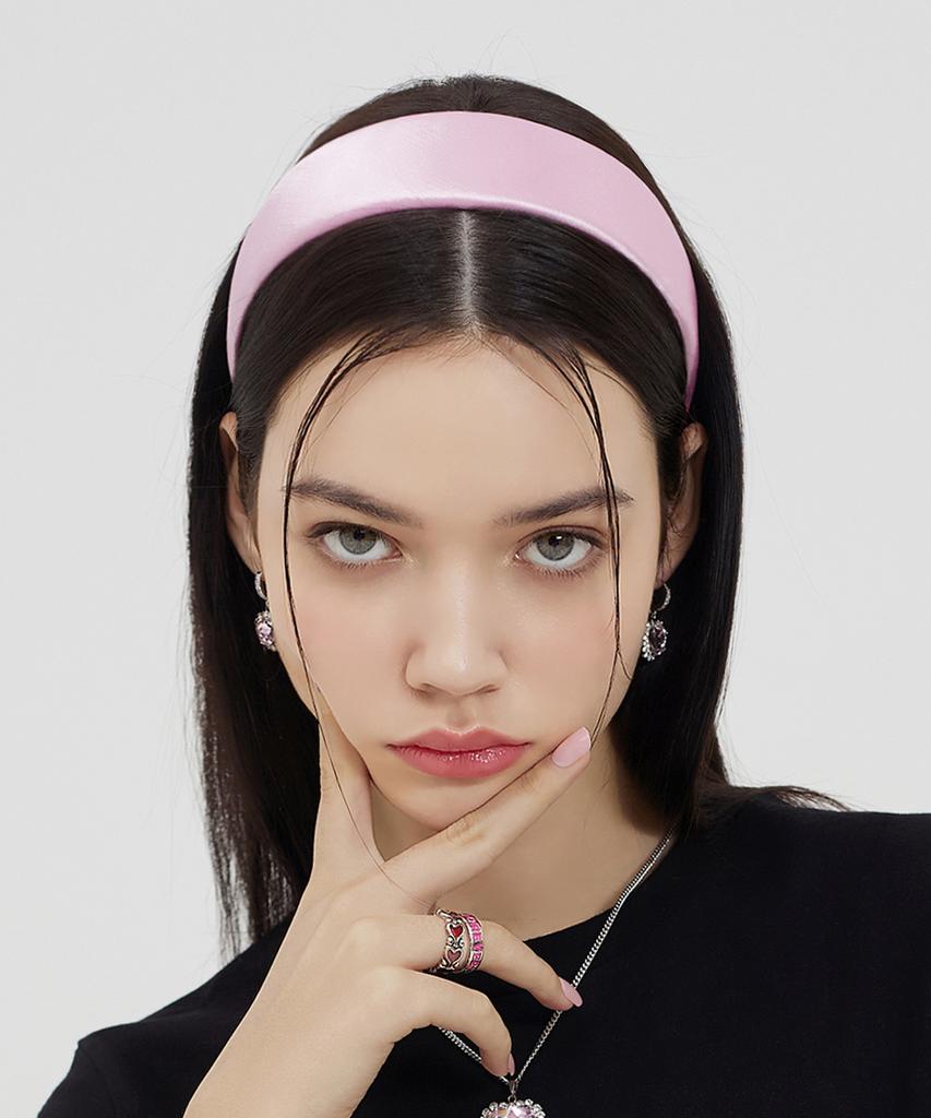 Vvv Satin Volume Hairband _ Baby Pink