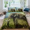 Elephant Duvet Cover King Queen Size Creative Animal Pattern Bedding Set For Kids Teens Adult Lovely Wildlife 2/3pcs Quilt Cover