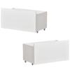 Tiroir De Lit - WF - 2 Tiroirs - Blanc - Utilisation Avec Lit D'enfant - Rangement Pratique