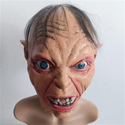Gollum Mask Movie Cosplay Mutant Monster Mask Halloween Costume Party Props Evil Horror Clown Demon Latex Mask