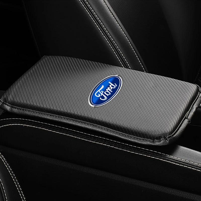 Foco Caliente Para Ford Nueva Moda Consola Central Reposabrazos Cómodo Cubierta Cojín Reposabrazos Para Ford Focus ST Ranger Mondeo Kugo Eco