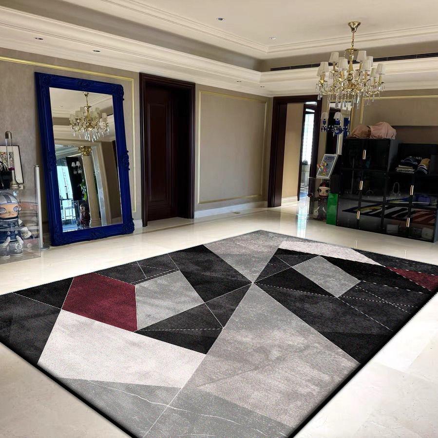 Geometric Large Area Living Room Rugs Decoration Household Foldable Washable Carpets for Bedroom 200x300 Lounge Soft Floor Mat