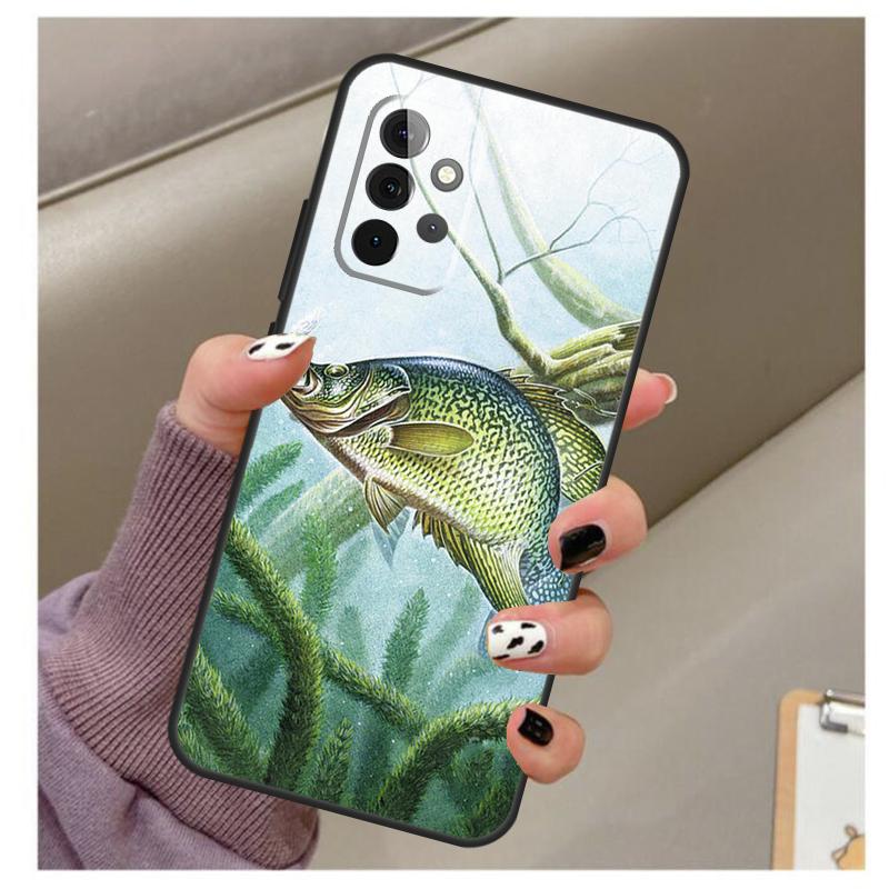 Fish Fishing Case For Samsung Galaxy A34 A54 A14 A06 A16 A26 A36 A56 A12 A32 A52 A13 A33 A53 A15 A35 A55