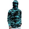 Maglia da Sole Leggera a Maniche Lunghe con Cappuccio e Copertura Facciale Integrata, Traspirante, Resistente ai Raggi UV, Top da Pesca e per Attività all'Aperto da Uomo