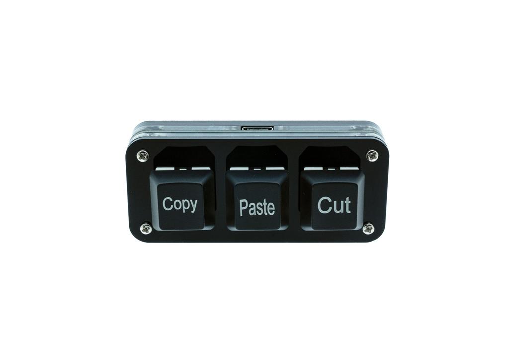 XYZA Tiny Keyboard Copy Paste Cut Keyboard 3key Black