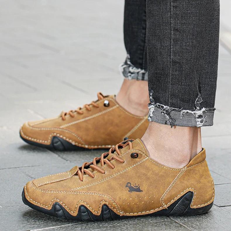 Men's Spring Summer New Breathable Shoe Soft Soles Fashionable Versatile Casual Men's Travel Shoes for One Foot Shoes for Men