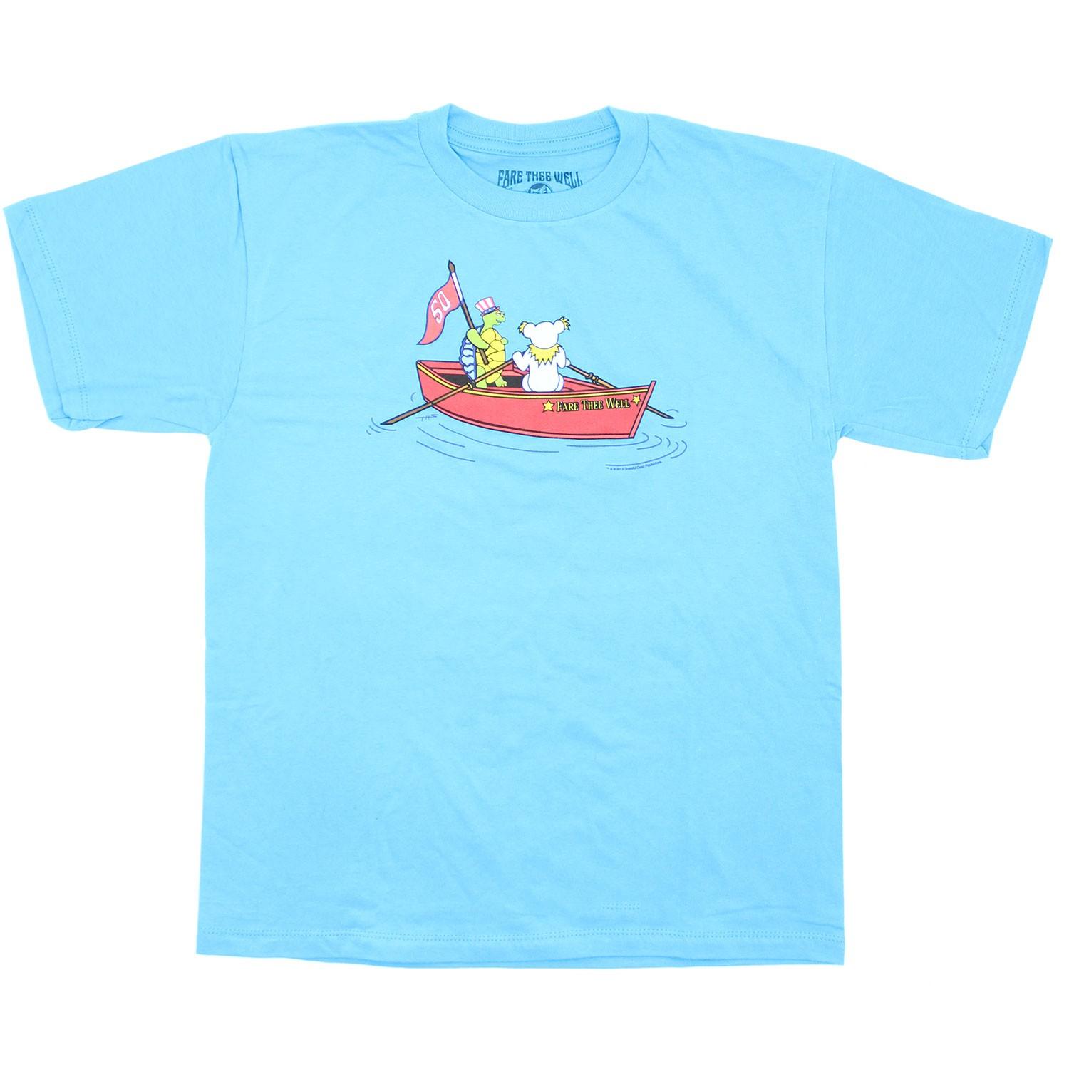 Boys Grateful Dead Rowboat Youth Tee T-shirt Youth X-Large Blue XXXL