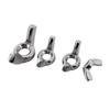 20PCS Hand Twist Tighten Wing Nuts Corrosion Resistant Butterfly Nuts Stainless Steel Fasteners Hardware Durable