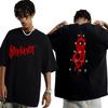 Camiseta No Somos de Tu Tipo Algodón Heavy Metal Camiseta Hombre Ropa de Banda de Rock Hombres Mujeres Slipknots Camiseta con Estampado por Ambos Lados Ropa
