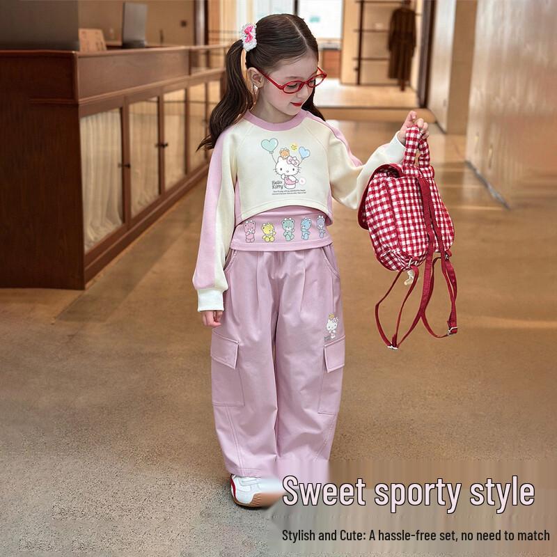 Hello Kitty Girls  Spring Sporty Tracksuit Set 160