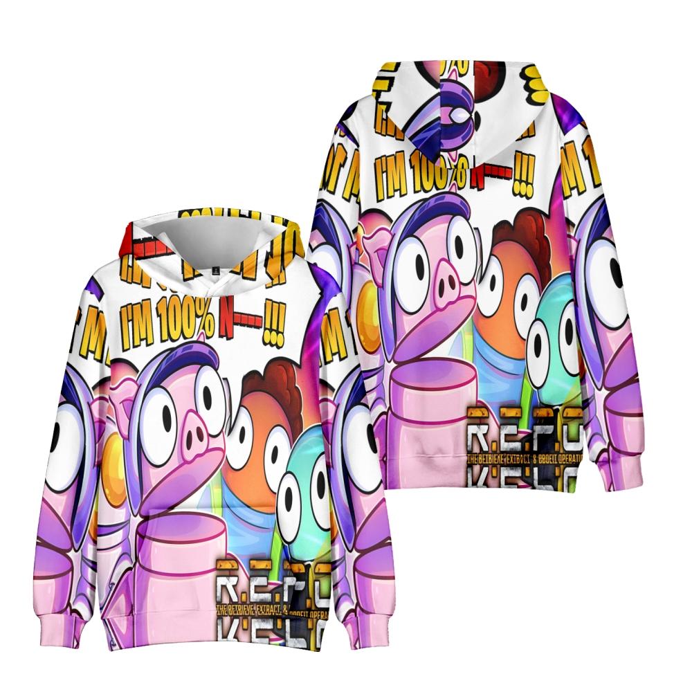 

REPO Печатные Худи для Мужчин и Женщин Повседневные Худи-Пуловеры Модные Свитшоты Одежда XS