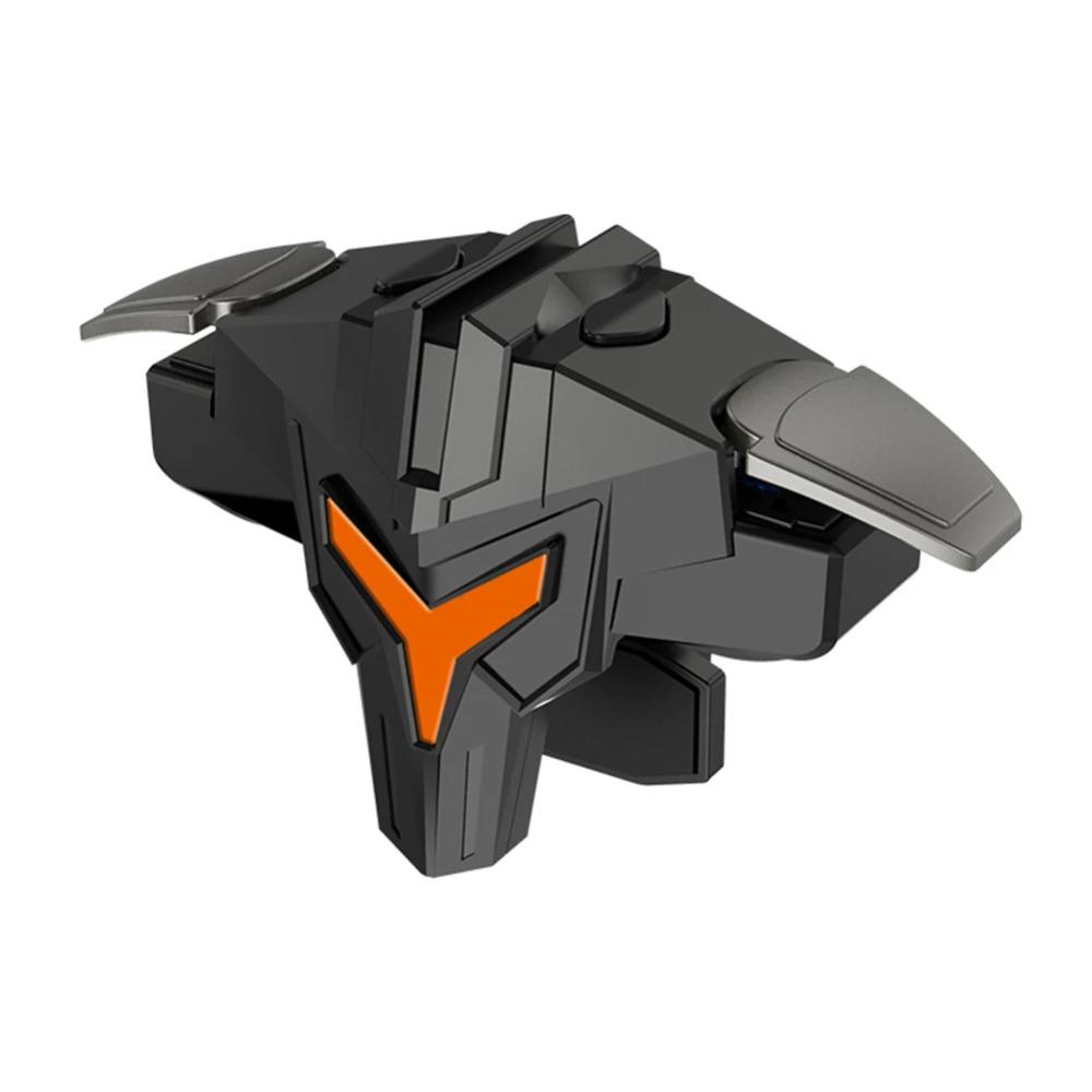 1/2 unidades de gatillos mecánicos RGB de 4 dedos para juegos móviles, compatibles con controladores de juegos PUBG, mandos y botones de puntería para teléfonos móviles.