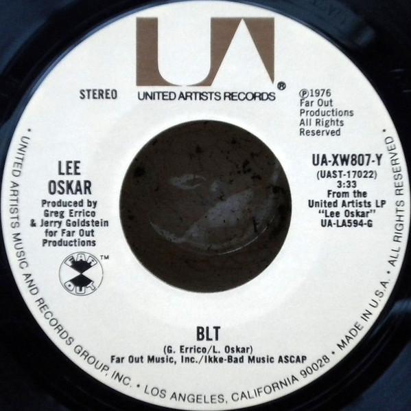 

7inch Record LEE OSKAR - BLT / The Immigrant UAXW807Y United Artists 1976 US Rock Used