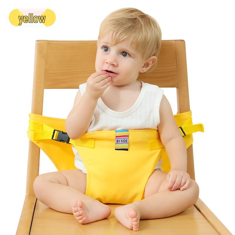 Scaun înalt portabil pentru bebeluși, centură de siguranță - Sistem de reținere pentru copii și curea pentru scaun de hrănire pentru sugari cu atașament pentru masă