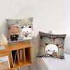Cartoon BUBU DUDU Cute Cushion Cover Pillow Cover Decoration Room Home Sofa Living Office Car Nordic Simplicity