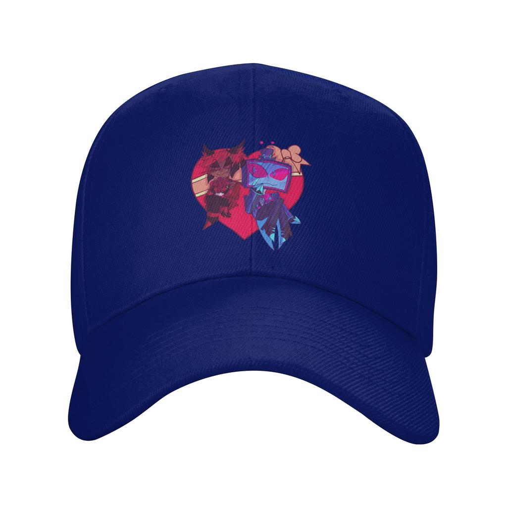 Valentines Alastor and Vox radiostatic Baseball Caps Unisex Sport Sun Caps Hats Adjustable Polyester Fishing Hat Summer Hat
