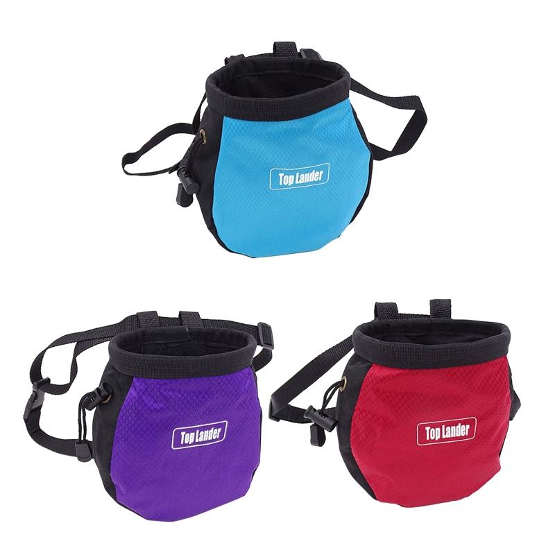 Magnesium Powder Bag Pockets Rock Climbing Chalk Bag Waterproof Dry Hand Powder Bag Portable Outdoor Hiking Nonslip