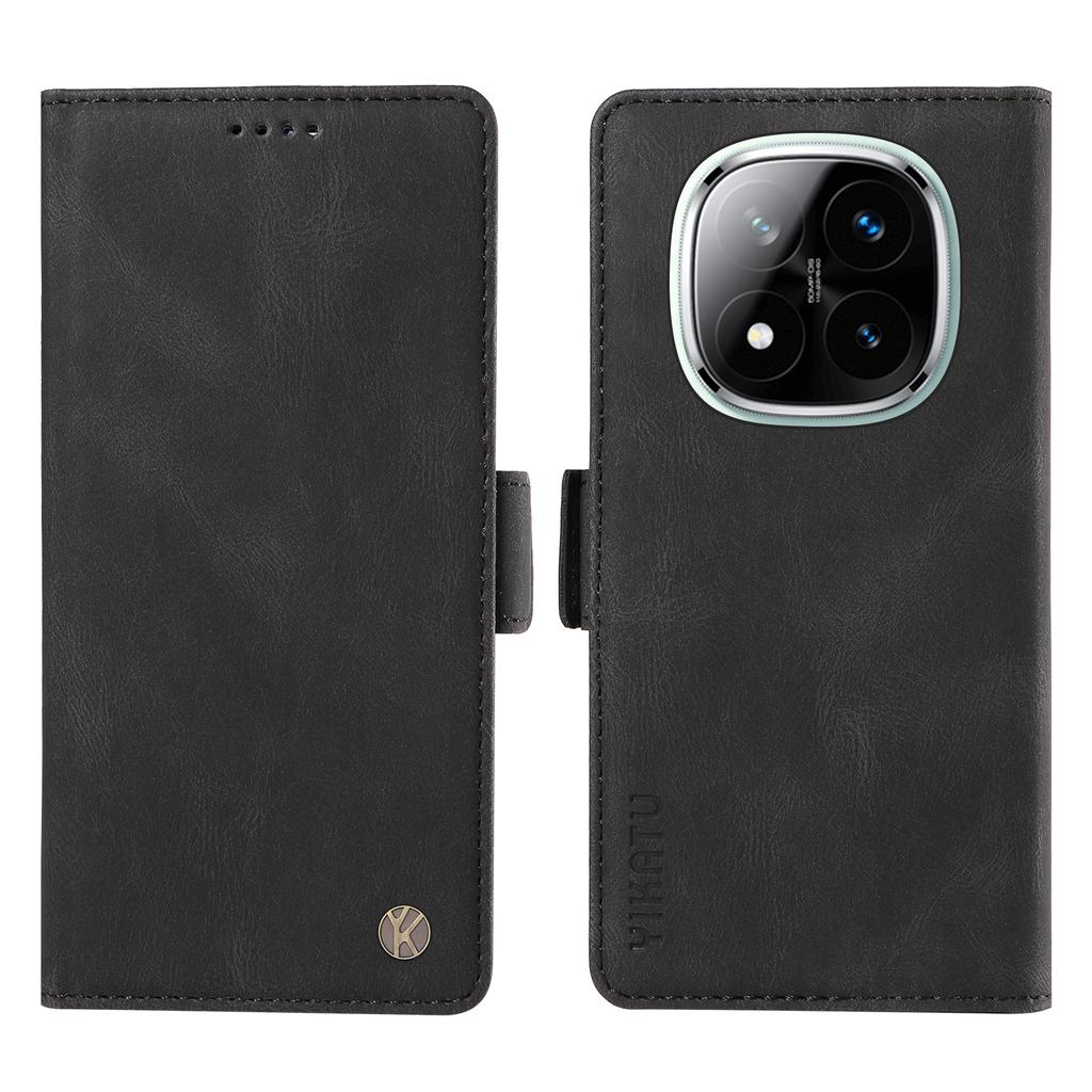 YIKATU YK-005 For Xiaomi Redmi Note 14 Pro+ 5G/Note 14 Pro 5G/Poco X7 5G Case PU Leather Wallet Phone Cover Skin Touch Feeling
