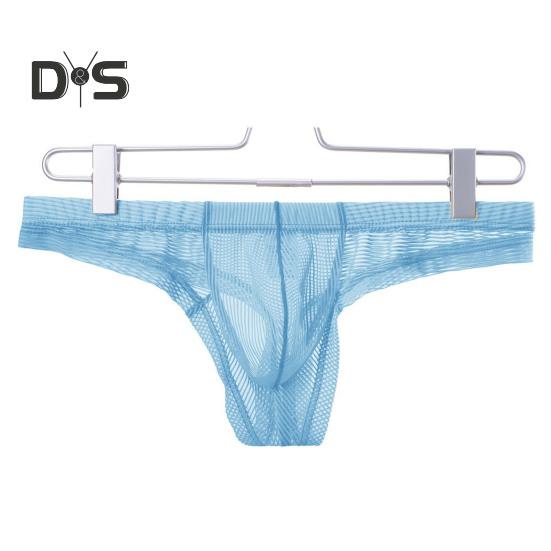 Pánská tanga s nízkým vzestupem elastický pas, konvexní kalhotky do tvaru jednobarevné, průhledné hladké linie tenké kalhotky denní nošení