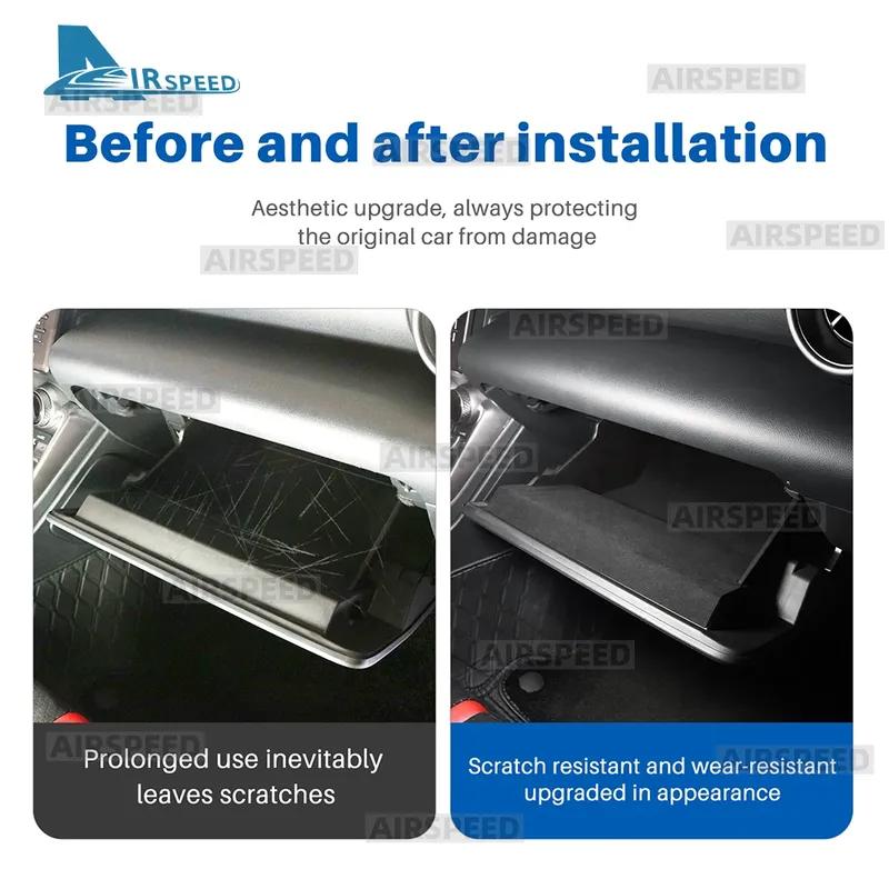 For Subaru ZD8 BRZ Toyota ZN8 GR86    2024 2025 2026 Car Suede Sticker Passenger Storage Cabinet Interior Trim 4PCS