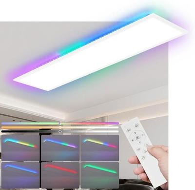 LED Ceiling Light - NETTLIFE - LED 100x25 - 24W - Dimmable RGB - Remote Control