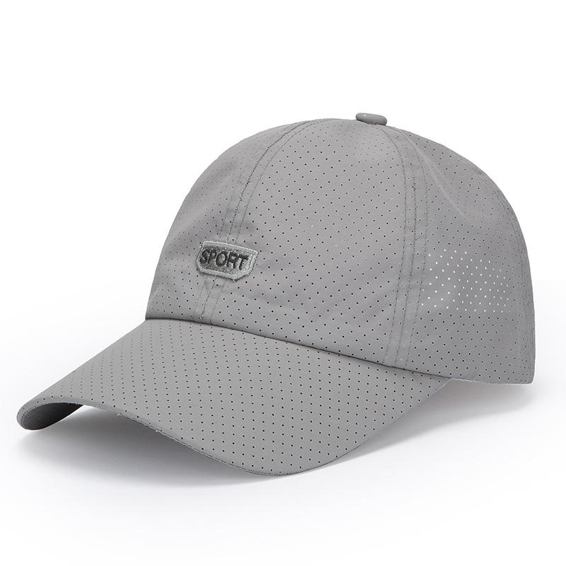 Quick Drying Men Baseball Cap Summer Breathable Mesh Short Brim Duck Tongue Hat Male Sports Fishing Mountaineering Sunscreen Cap