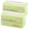 NaturaMoon Sanitary Napkins with Wings X 4-Pack Set (2 Packs of Daytime Pads for Heavy Flow, 2 Packs of Nighttime Pads for Heavy Flow)