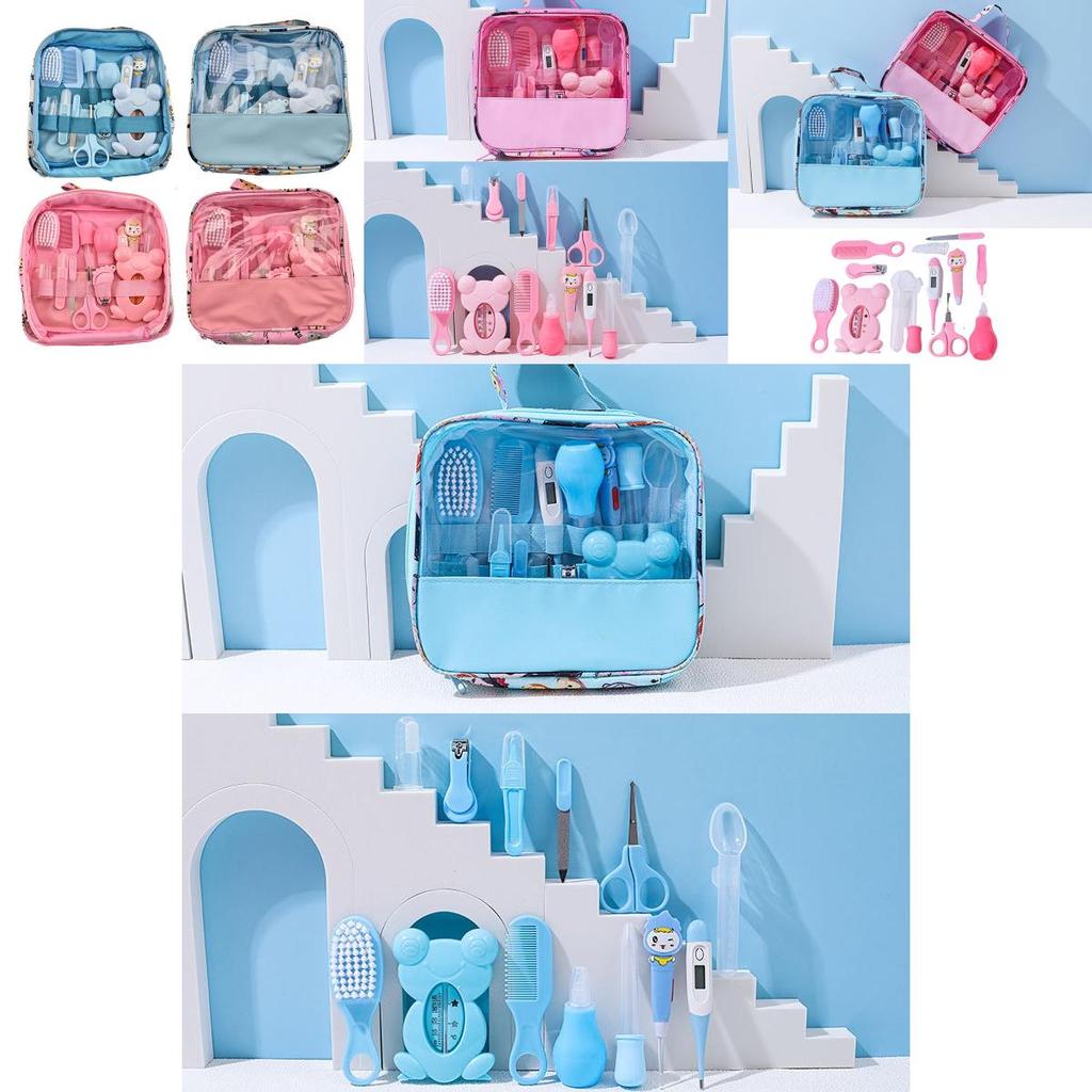 Tragbares 13-teiliges Babypflegeset für Neugeborene, langlebige und sichere Materialien