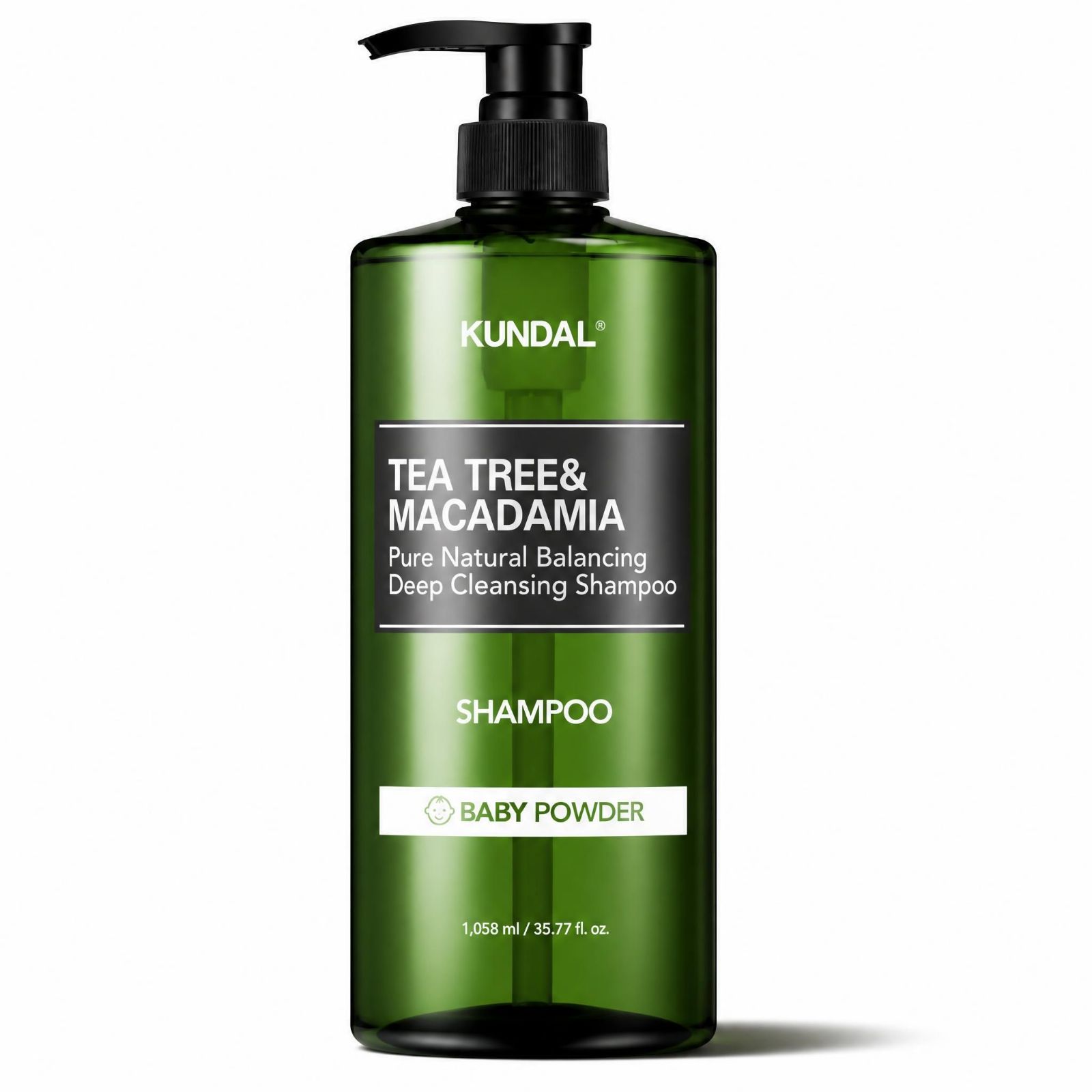 Kundal Teebaum & Macadamia Tiefenreinigungsshampoo Baby Puder Duft 1058ml 1058ml