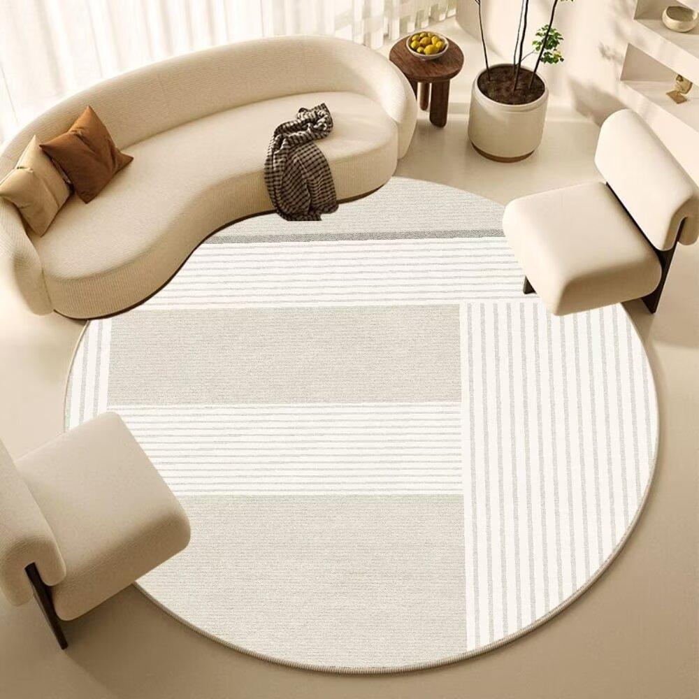 Round Carpet Bedroom Computer Chair Floor Mat Living Room Sofa Floor Mat Home Study Rocking Chair Foot Mat