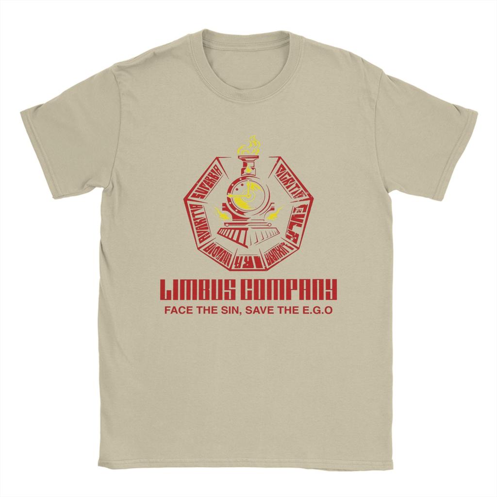 T-shirt Unisex Logo Limbus Company Sin Train Cotone Puro Top Moda Manica Corta Girocollo Maglietta T-shirt da Festa