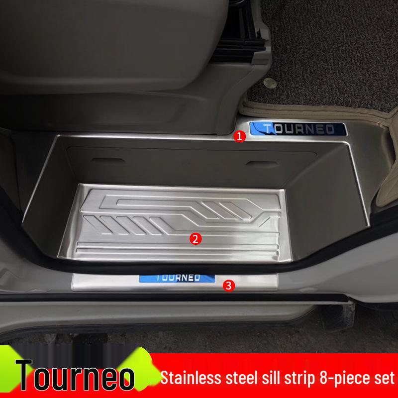 Ford Tourneo Threshold & Rear Bumper Guard Set