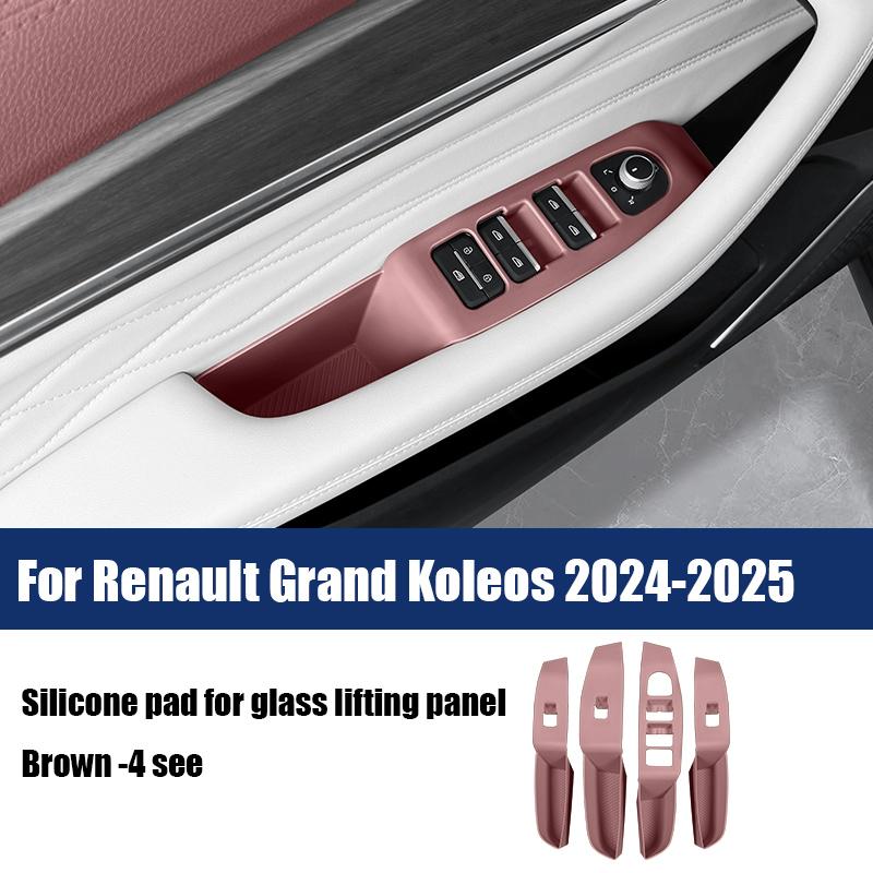For Renault Grand Koleos 2024 2025 Silicone pad for car window glass lifting panel and interior protective components