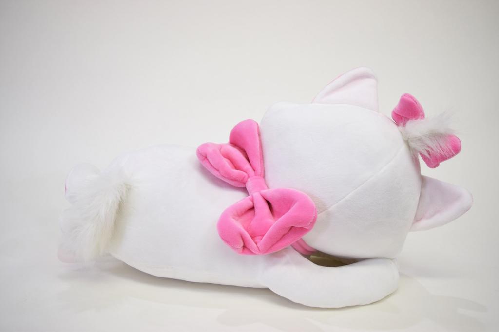 MORIPiLO Disney Polštář na tělo Aristokočky Spící M 45cm Plyšová hračka Polštář 56x24x30cm Bílý Velký Narozeninový dárek Roztomilý Měkký Disney Postava