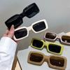 1pc Trendy Rectangle Sunglasses Retro Sun Glasses Fashion Candy Color Eyewear Shades UV400 Protection Driving Cycling Goggles