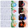 Unique Earring Resin Molds Jewelry Casting Mold Stars Heart Moon Silicone Pendant Mould DIY Craft Keychain Jewelry Charm