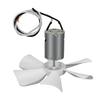 RV Vent Fan Blade Motor Set Replacement for Heng S 6 Inch White RV Exhaust Ventilation Fan Blade with D Shaft Motor