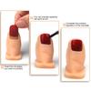 Flexible Realistic Toe Nail Practice Set With Detachable Design For Professional Manicure Training