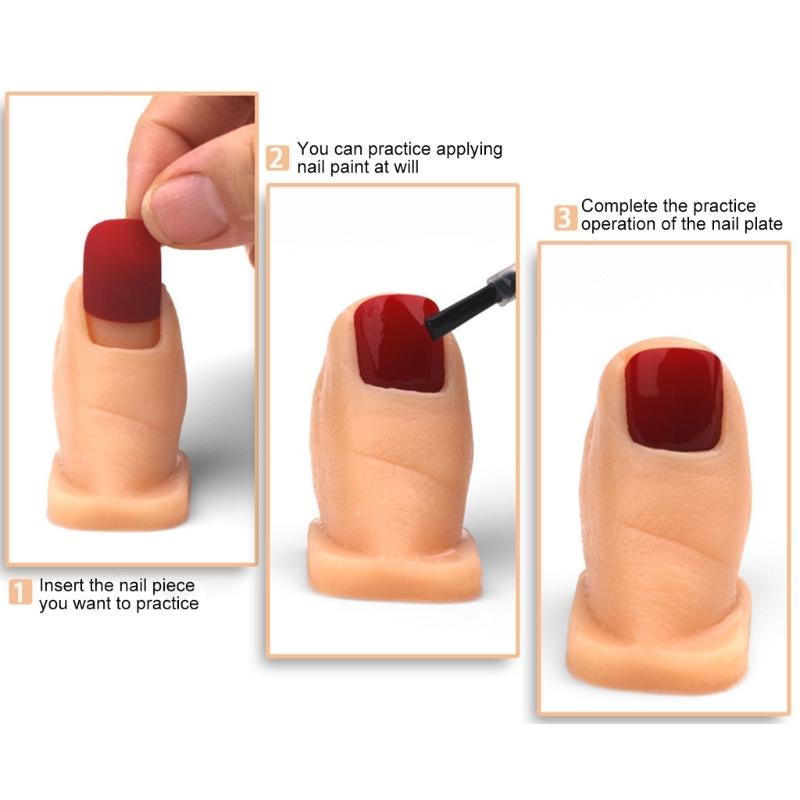 Flexible Realistic Toe Nail Practice Set With Detachable Design For Professional Manicure Training